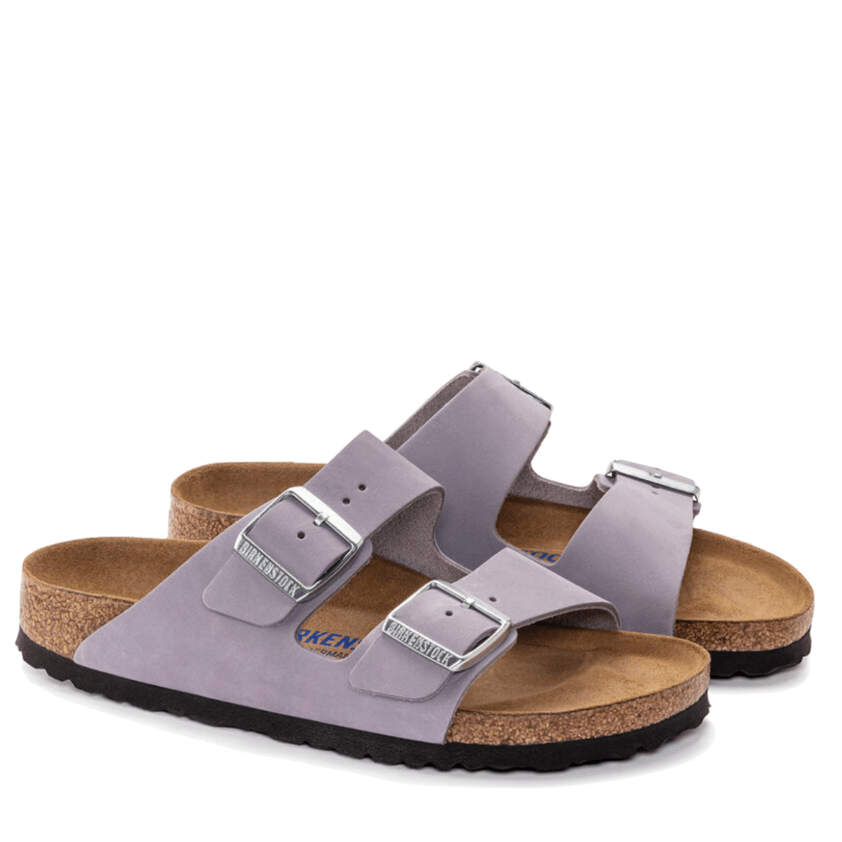 Ciabattina Birkenstock Arizona Pelle Nabuck Purple Fog Soft - Birkenstock - Calzature Savorè