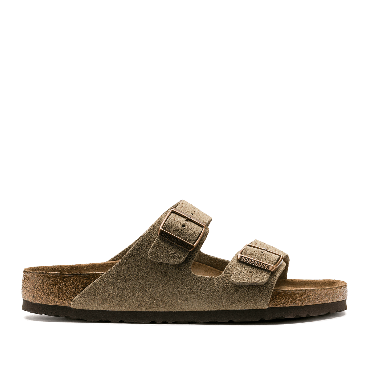Ciabattina Birkenstock Arizona Pelle Scamosciata Taupe Soft - Birkenstock - Calzature Savorè