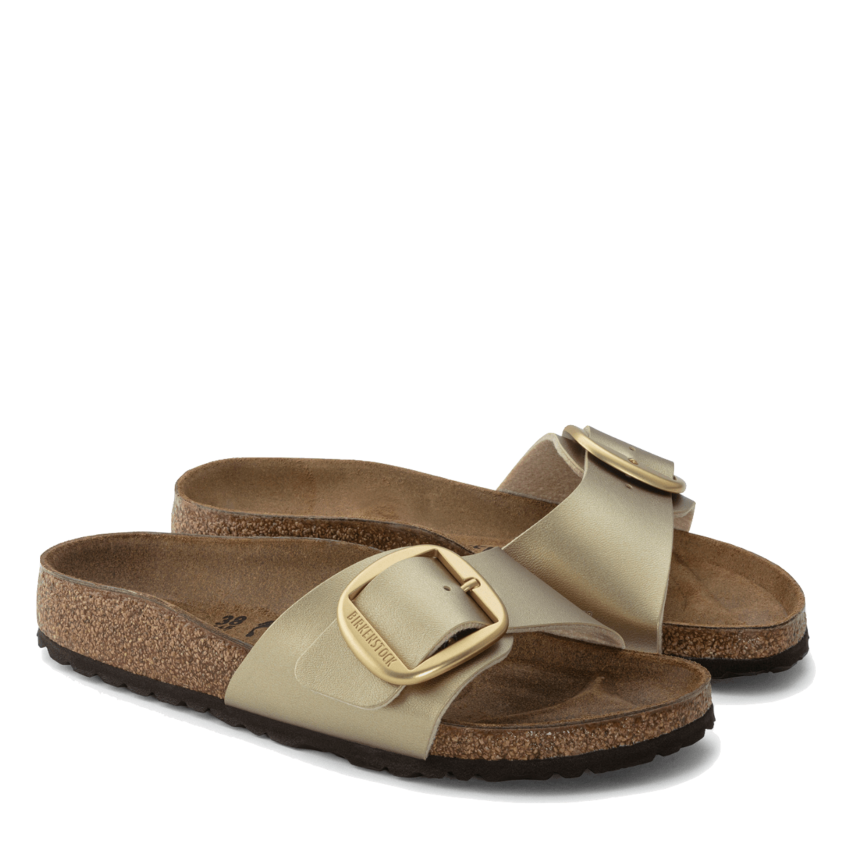 Ciabattina Birkenstock Madrid Big Buckle Birko-Flor Gold - Birkenstock - Calzature Savorè