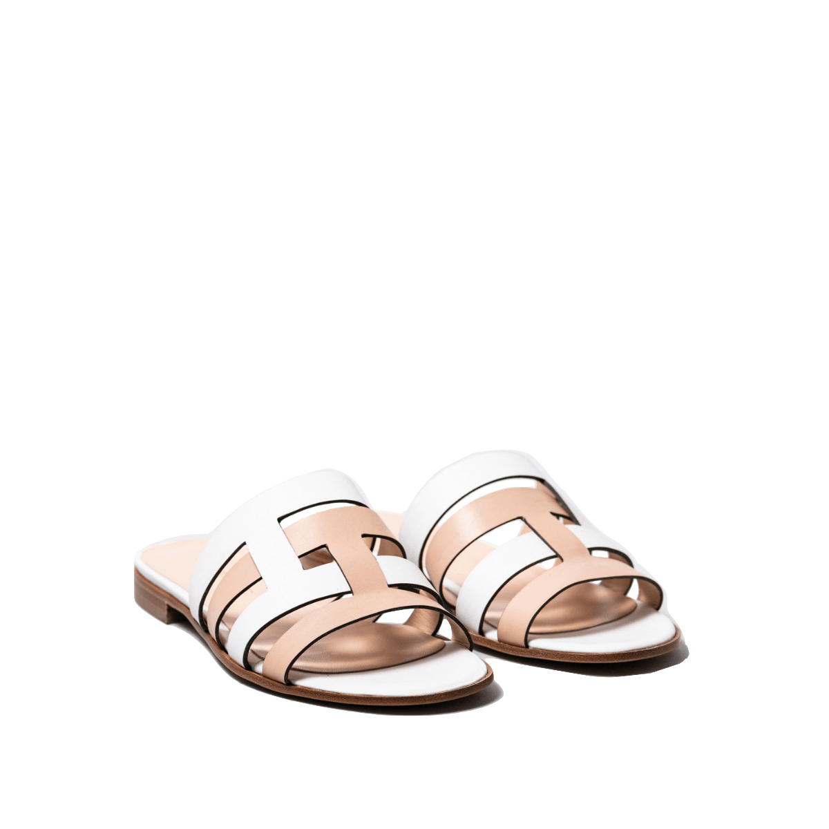 Ciabattina Franca Vitello Parma Nude/Bianco - Franca - Calzature Savorè