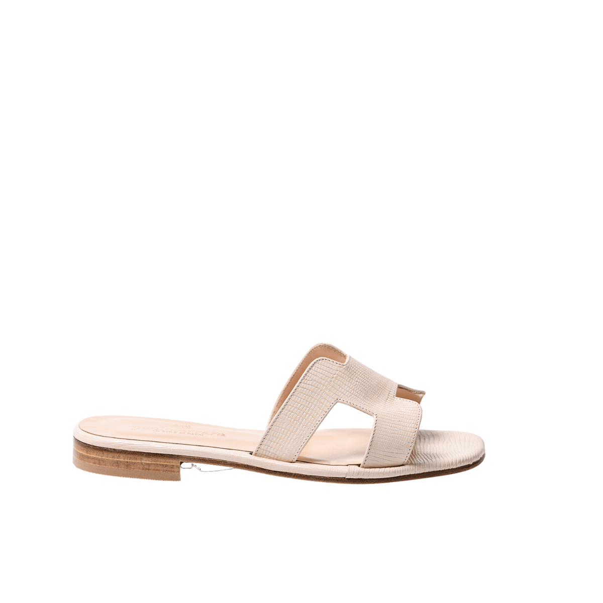 Ciabattina Paolo Ferrara Lucertola Ivory - Calzature Savorè