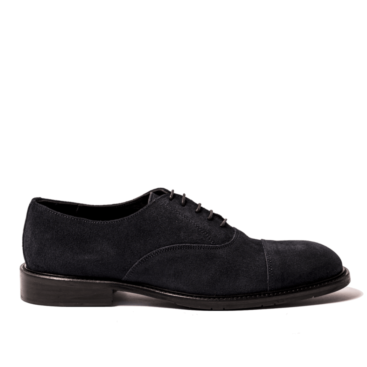 Classica Allacciata Nicol Sadler Camoscio Blu Mezza Gomma - Nicol Sadler - Calzature Savorè
