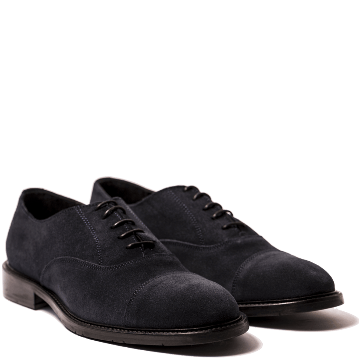 Classica Allacciata Nicol Sadler Camoscio Blu Mezza Gomma - Nicol Sadler - Calzature Savorè