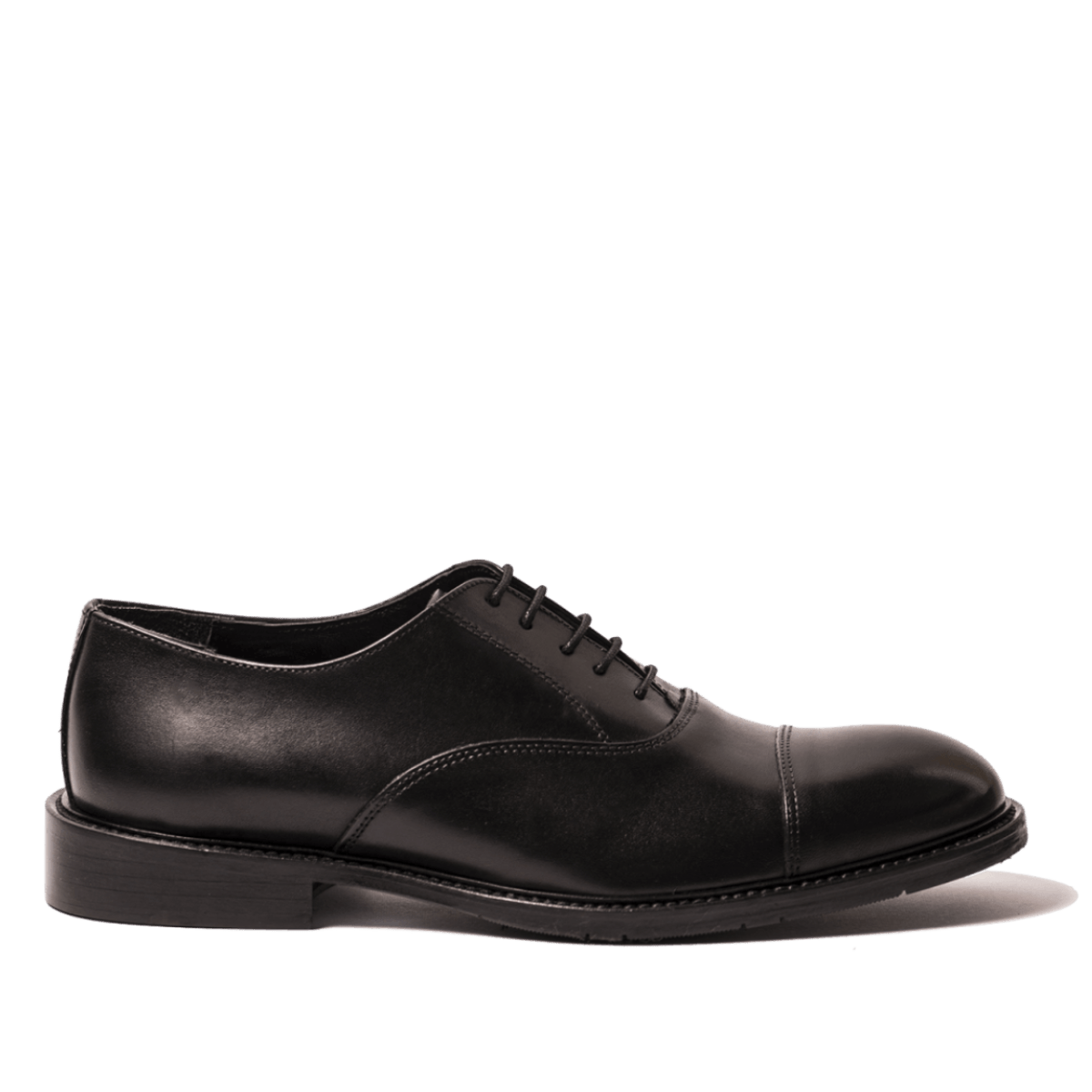 Classica Allacciata Nicol Sadler Vitello Nero Mezza Gomma - Nicol Sadler - Calzature Savorè