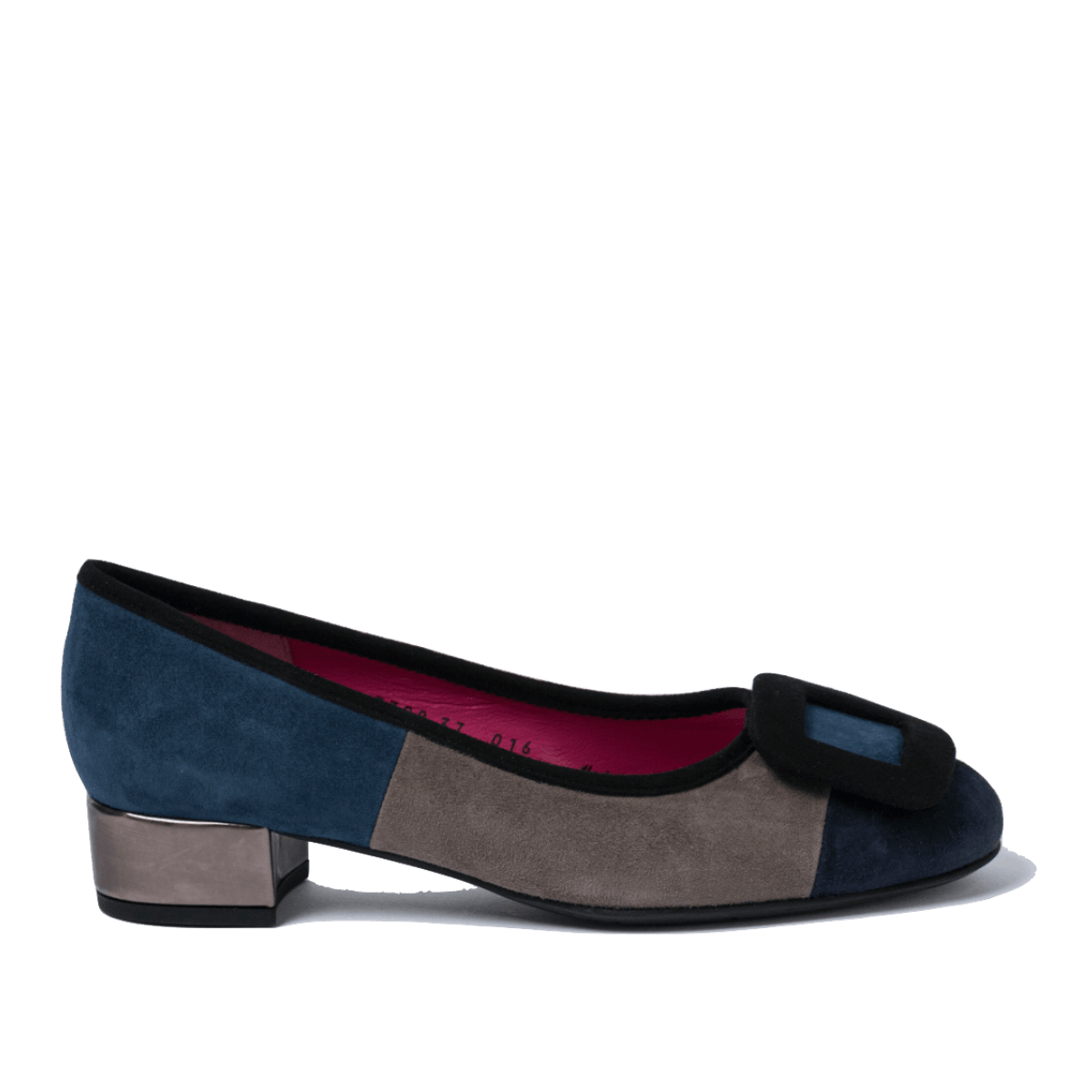 Décolleté Le Babe Camoscio Grigio/Blu - Le Babe - Calzature Savorè