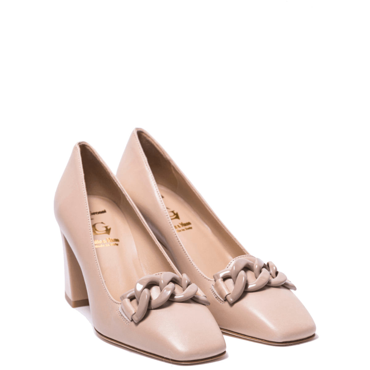 Décolleté Luca Grossi Catena Pelle Monte Beige - Luca Grossi - Calzature Savorè