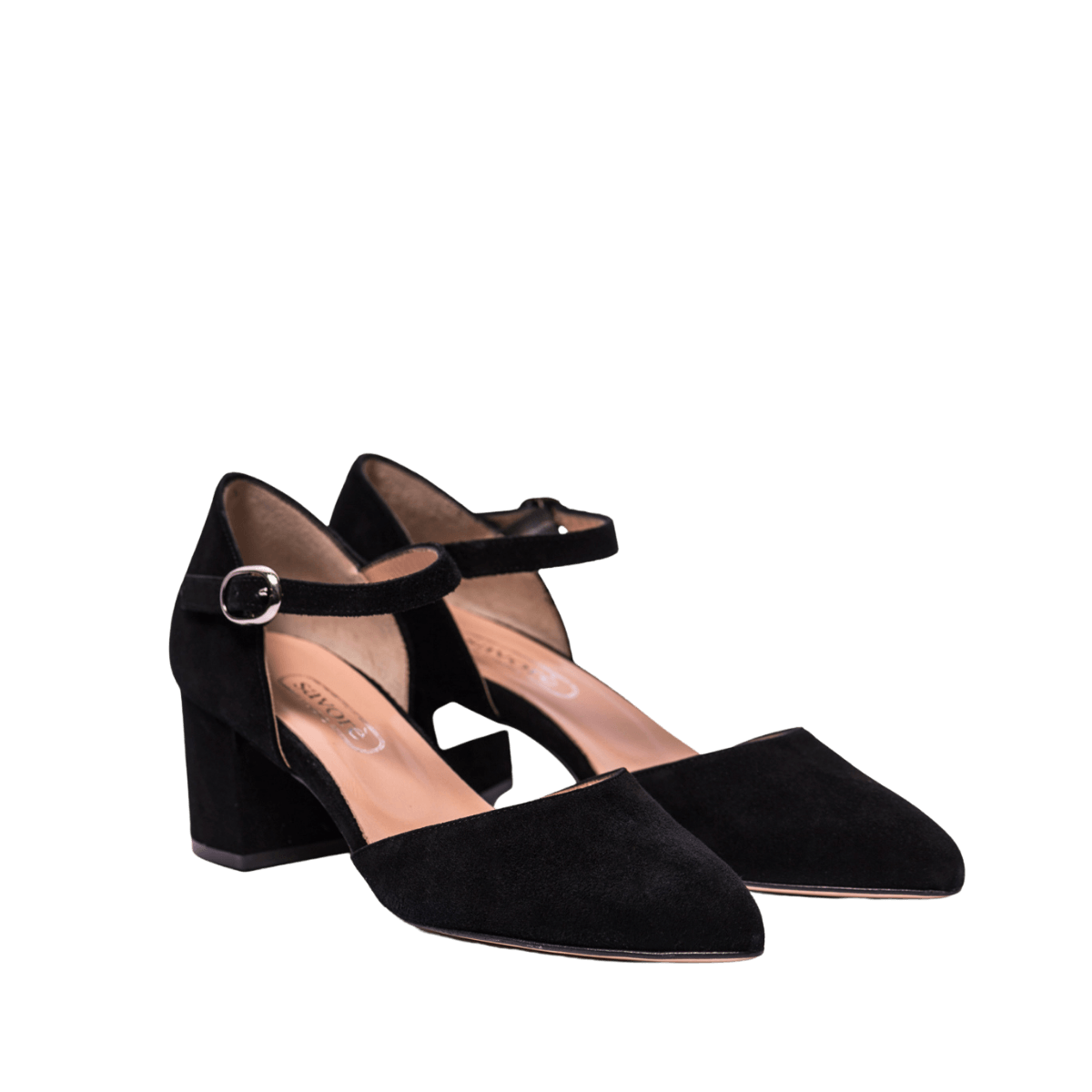 Décolleté Savorè Cinturino Camoscio Nero - Savorè - Calzature Savorè
