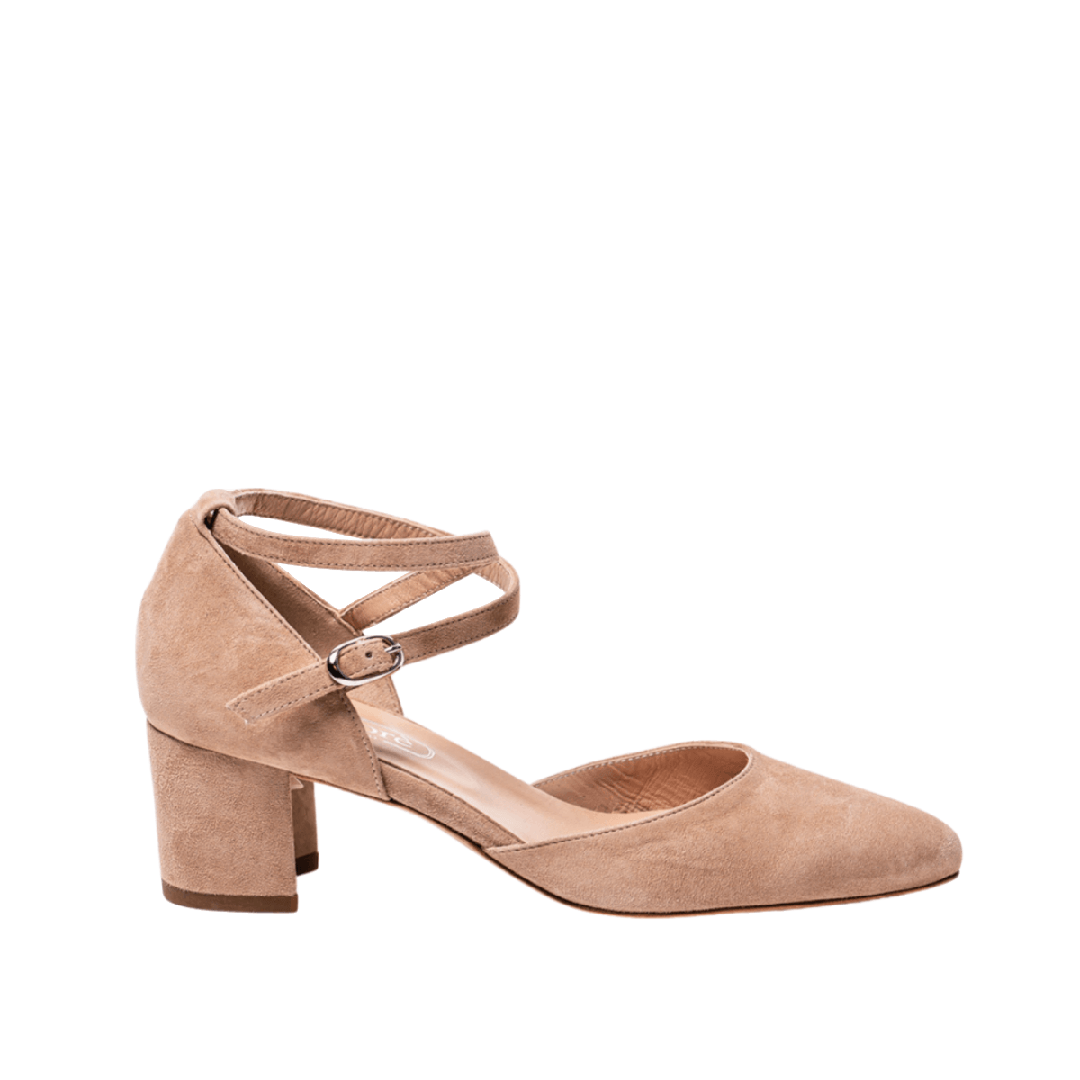 Décolleté Savorè Cinturino Incrocio Camoscio Nude - Savorè - Calzature Savorè