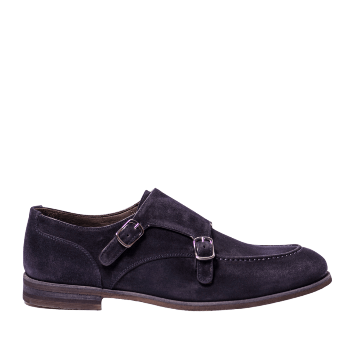 Doppia Fibbia Jerold Wilton Camoscio Leggero Blu - jerold Wilton - Calzature Savorè