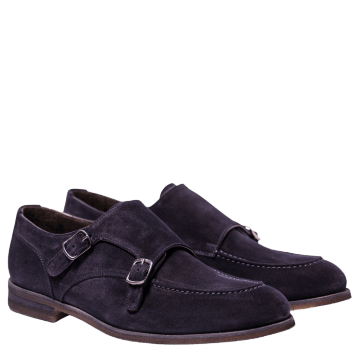 Doppia Fibbia Jerold Wilton Morbida Camoscio Blu - jerold Wilton - Calzature Savorè