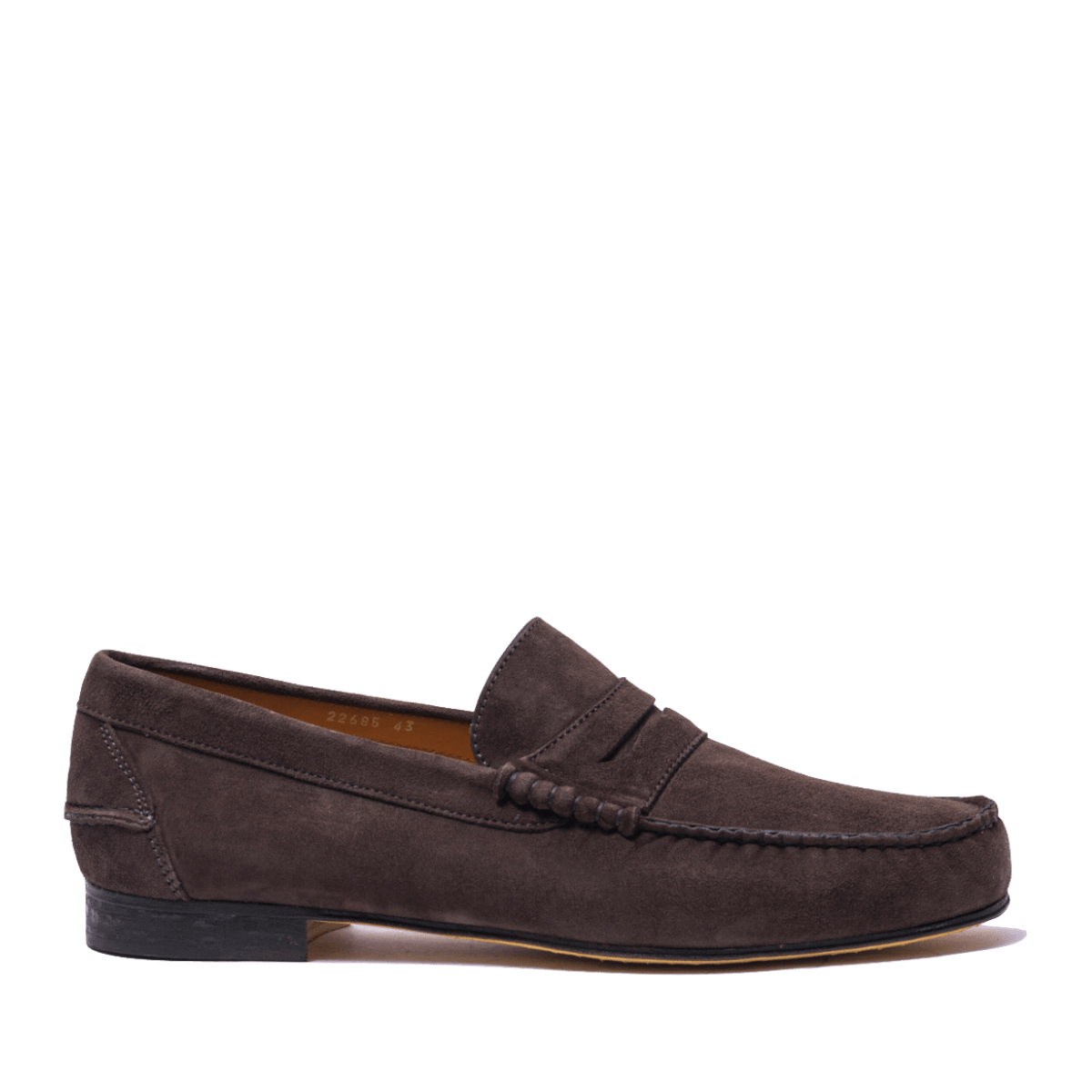 Mocassino Antica Cuoieria Camoscio Amalfi Marrone - Antica cuoieria - Calzature Savorè