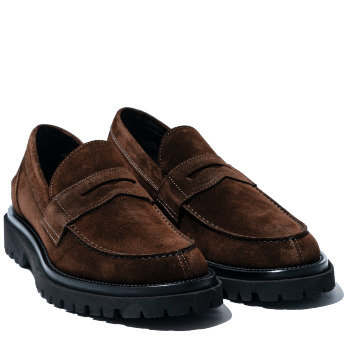 Mocassino Antica Cuoieria Camoscio Cortina Ingrassato Chocolate - Antica Cuoieria - Calzature Savorè