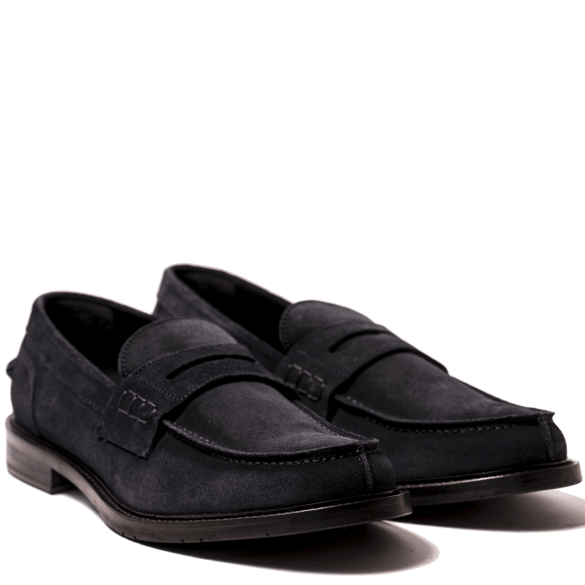 Mocassino Brando Nicol Sadler Camoscio Blu Mezza Gomma - Nicol Sadler - Calzature Savorè