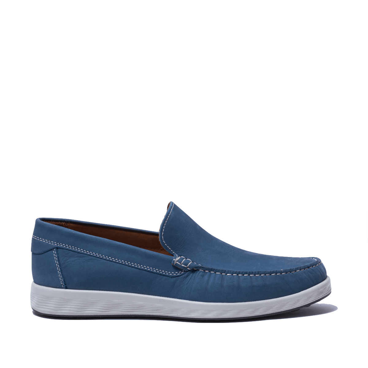 Mocassino Ecco S Lite Camoscio Retro Bleu - ecco - Calzature Savorè