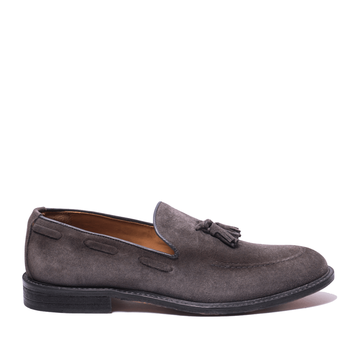 Mocassino F.lli Rennella Nappine Camoscio Grigio - F.lli Rennella - Calzature Savorè