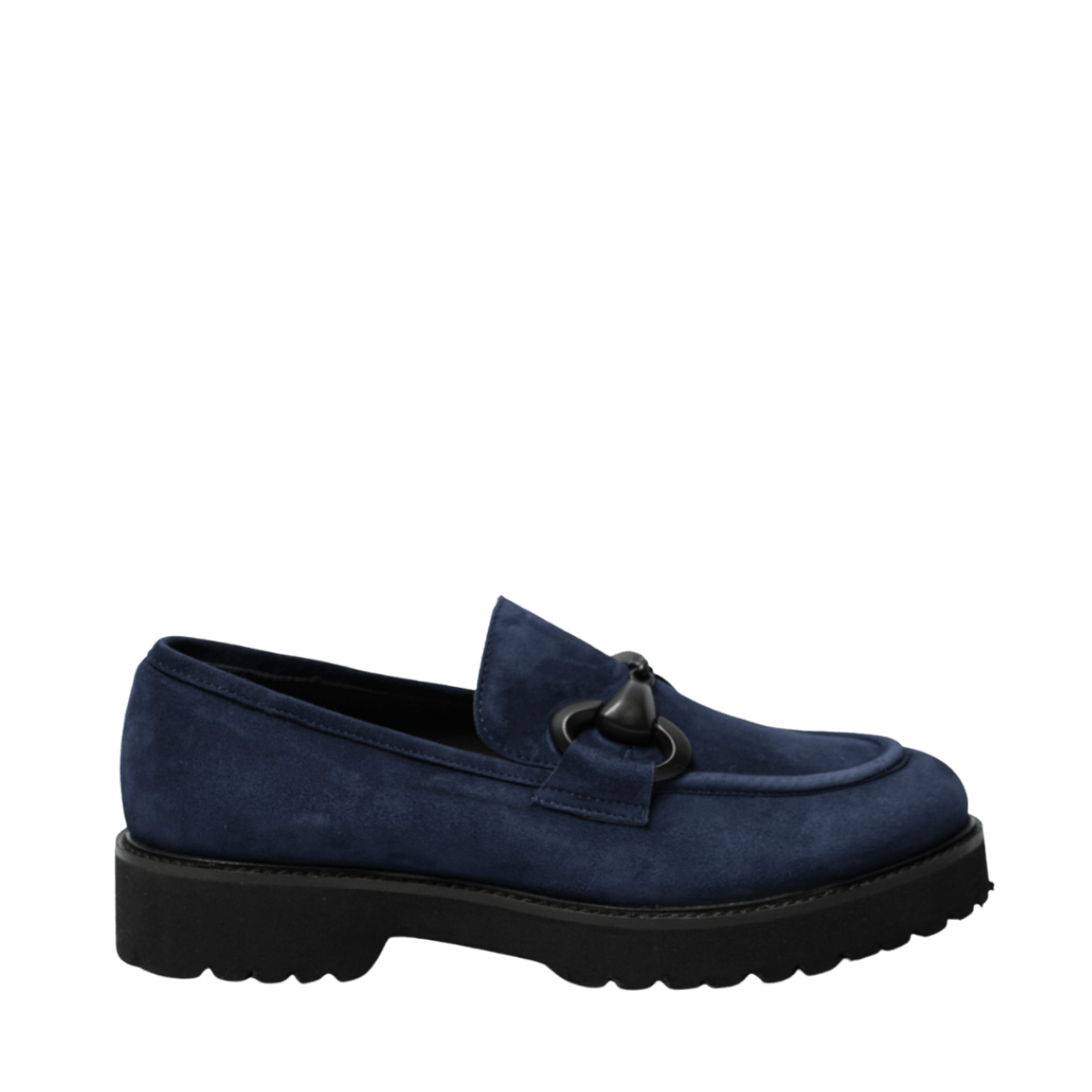 Mocassino Giorgia Morsetto Camoscio Amalfi Blu - Giorgia - Calzature Savorè