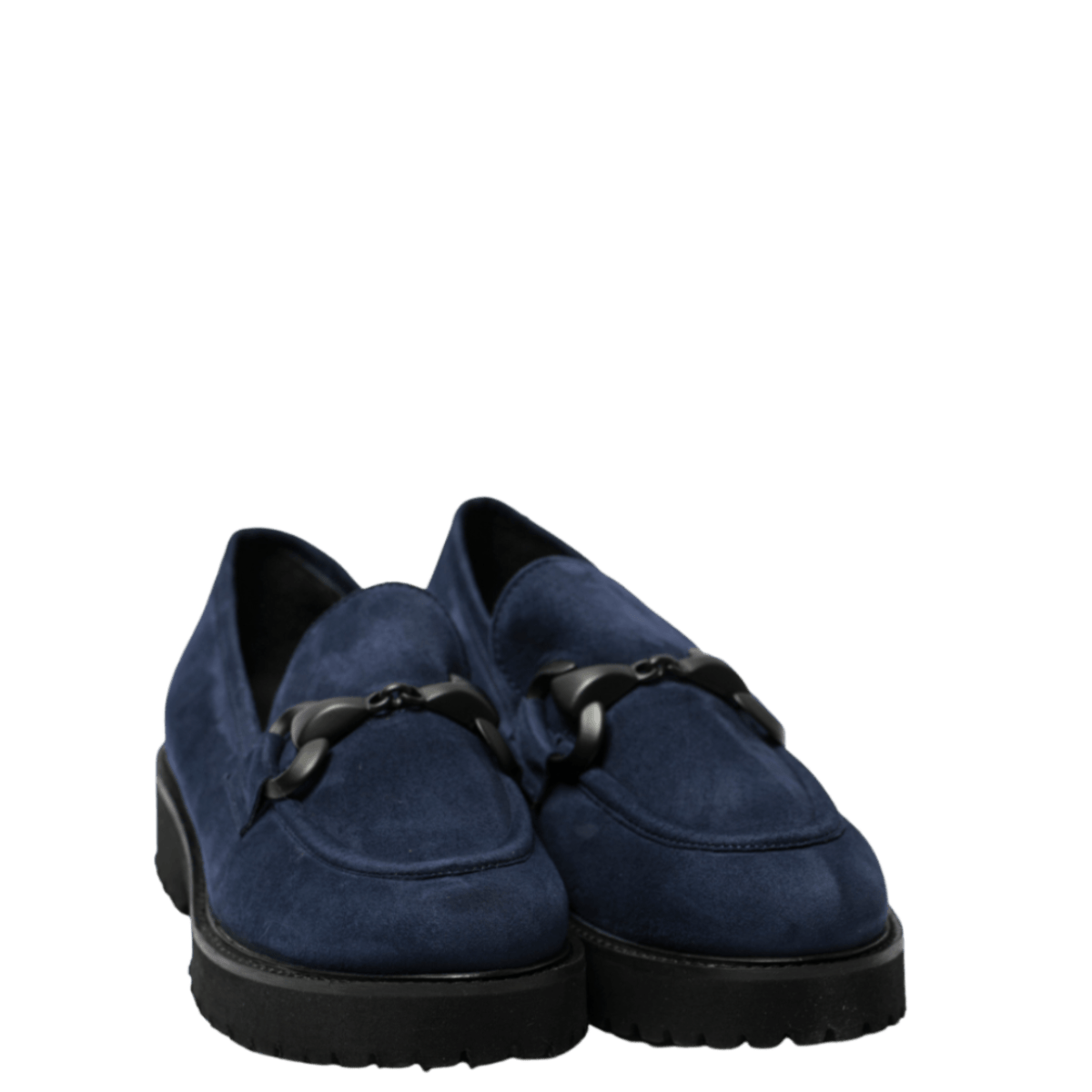 Mocassino Giorgia Morsetto Camoscio Amalfi Blu - Giorgia - Calzature Savorè