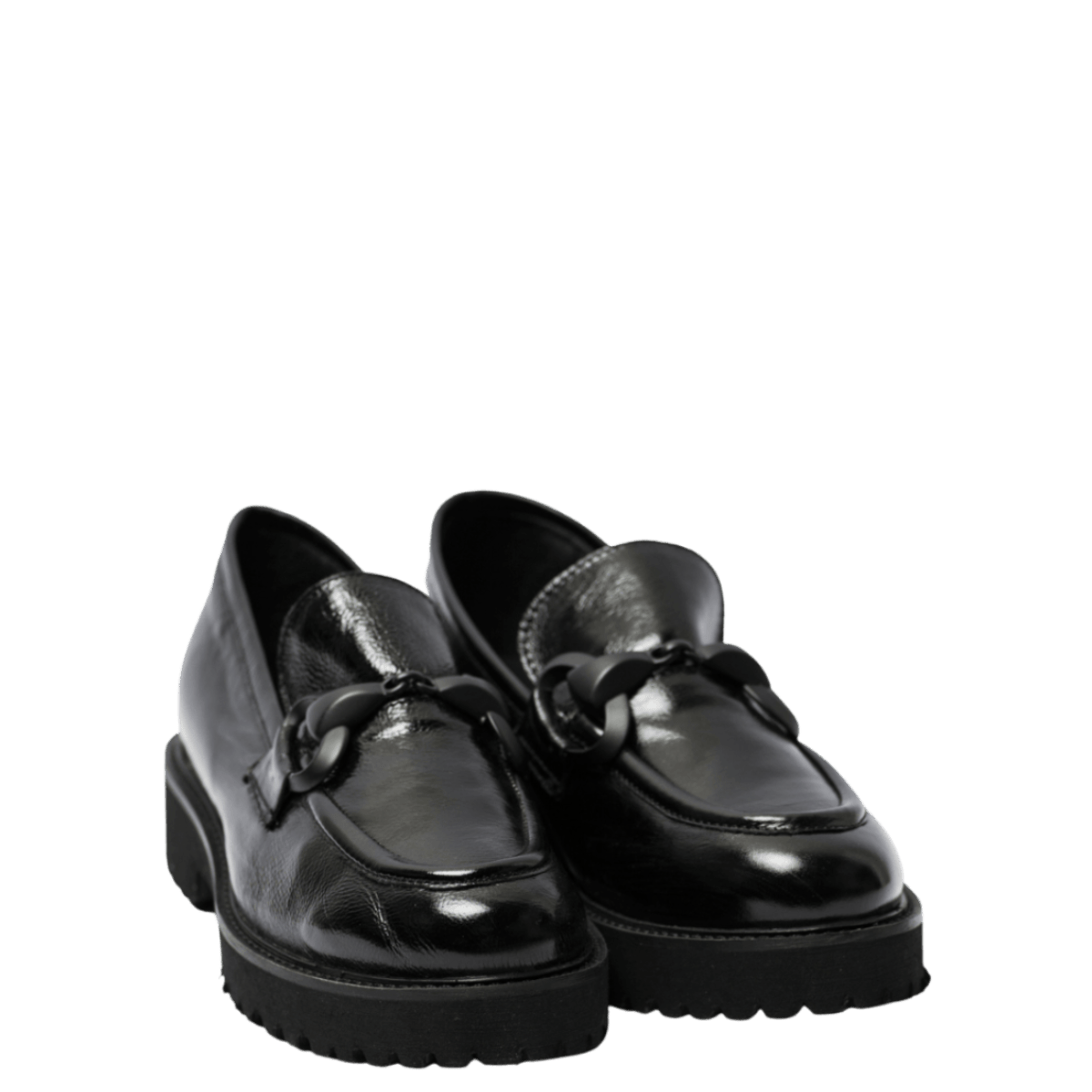 Mocassino Giorgia Morsetto Pelle Rama Nero - Giorgia - Calzature Savorè