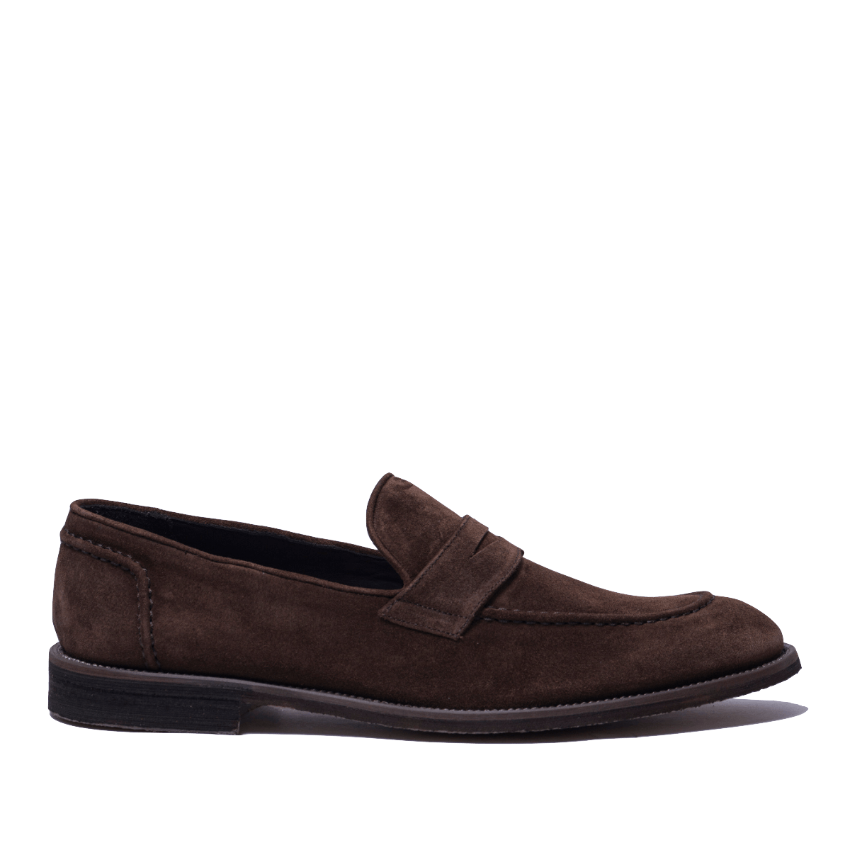 Mocassino Jerold Wilton Morbido Camoscio Leggero Marrone Plough - Saxone - Calzature Savorè