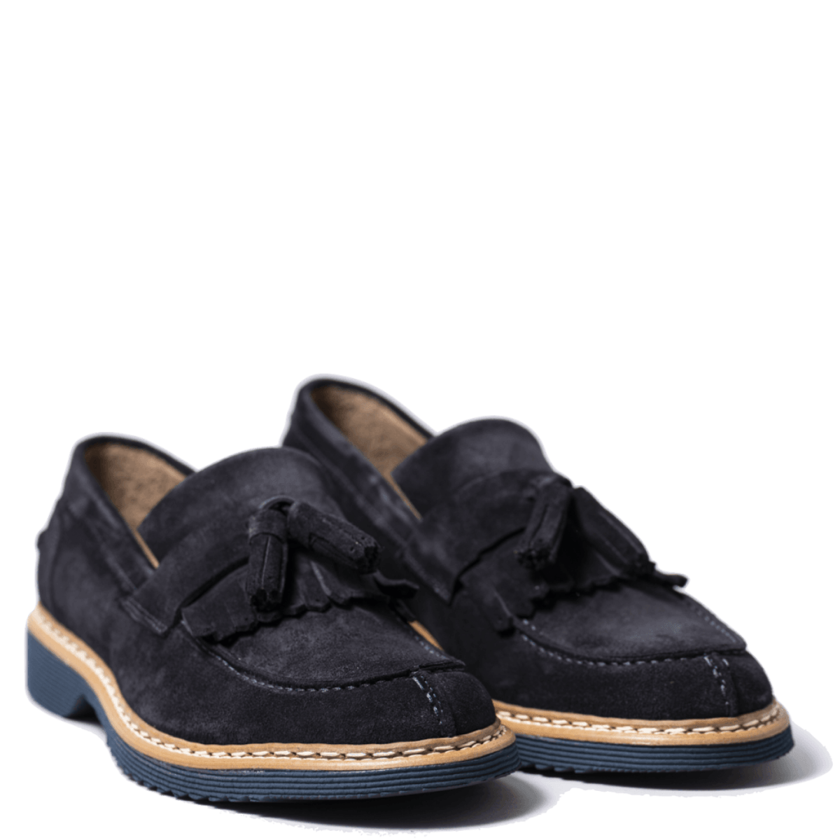 Mocassino Jerold Wilton Nappine Camoscio Blu - Jerold Wilton - Calzature Savorè