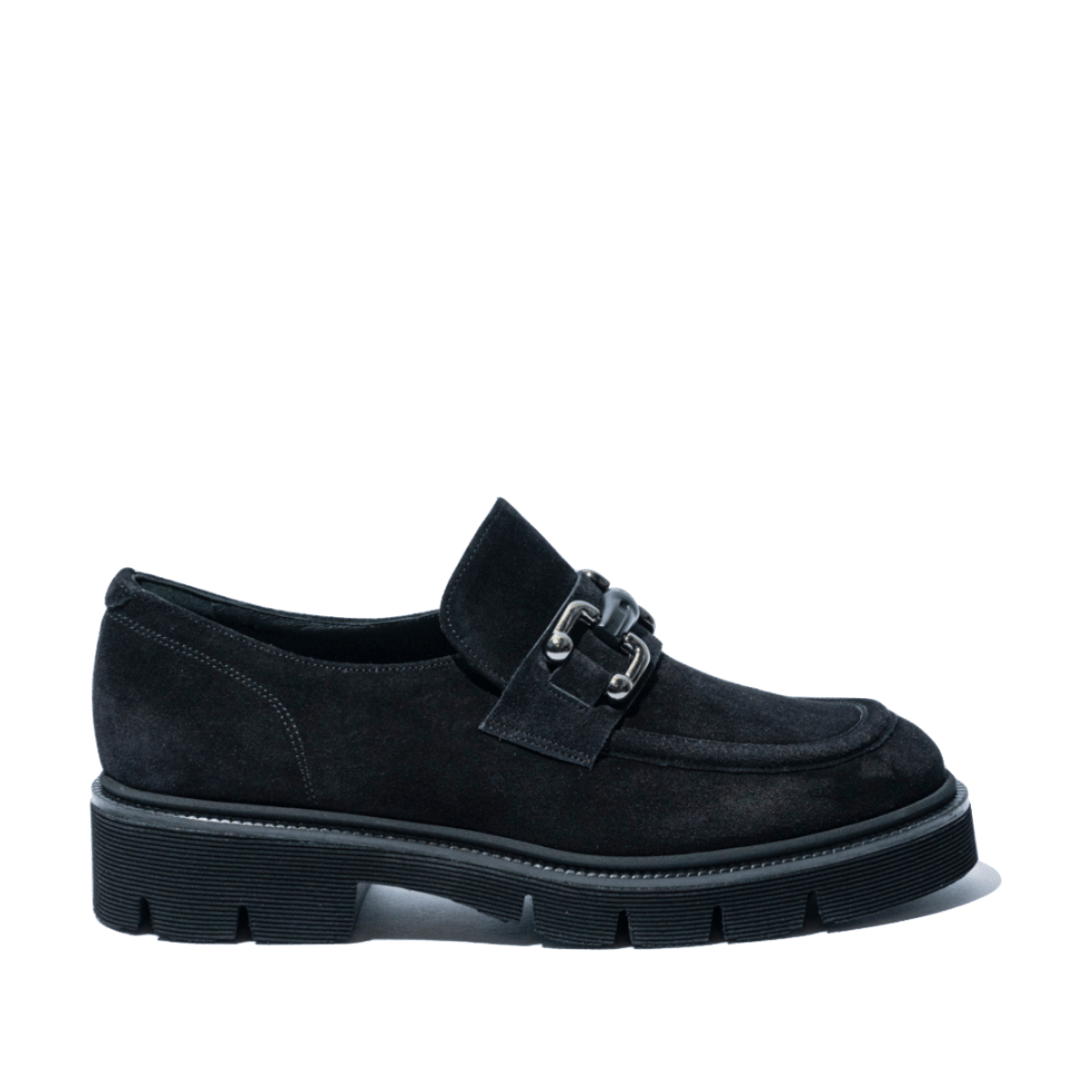 Mocassino Le Gazzelle Fibbia Camoscio Nero - Le Gazzelle - Calzature Savorè