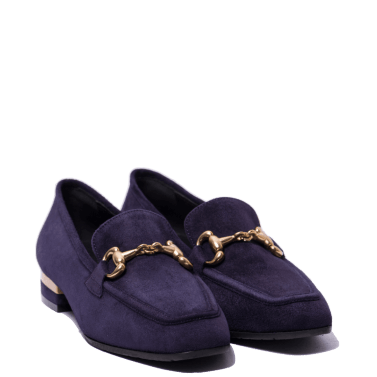Mocassino Le Gazzelle Morsetto Dorato Camoscio Mirto - Le Gazzelle - Calzature Savorè