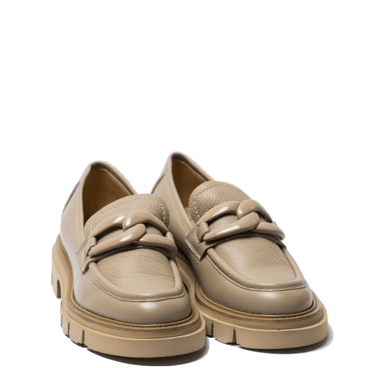 Mocassino Luca Grossi Catena Beige Pelle Bottalata Willer Beige - Luca Grossi - Calzature Savorè