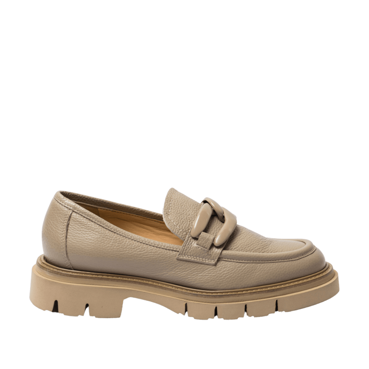 Mocassino Luca Grossi Catena Beige Pelle Bottalata Willer Beige - Luca Grossi - Calzature Savorè