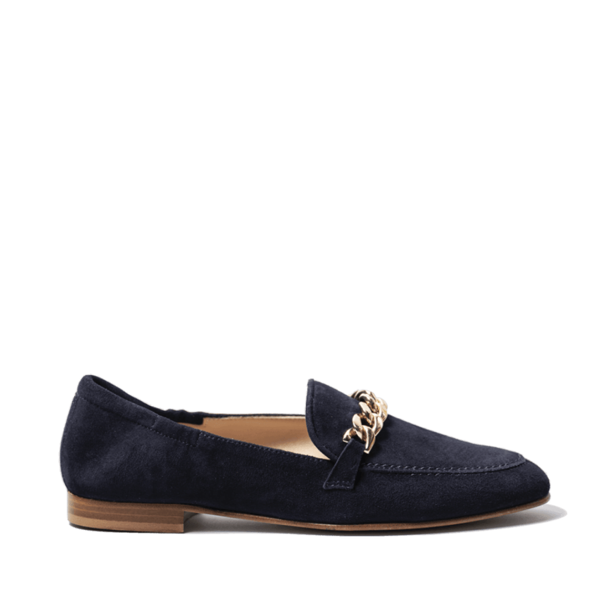 Mocassino Luca Grossi Catena Platino Camoscio Blu - Luca Grossi - Calzature Savorè