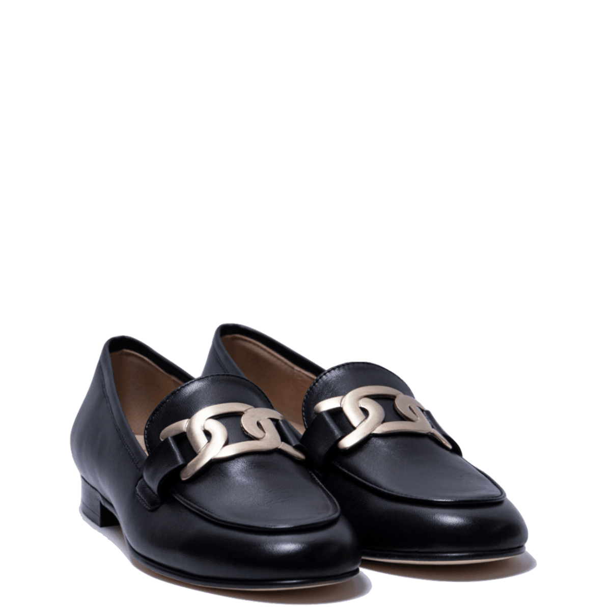 Mocassino Luca Grossi Fibbia Dorata Nappa Monte Nero ULTIMI NUMERI: 36.5 - 39 - 41 - Luca Grossi - Calzature Savorè