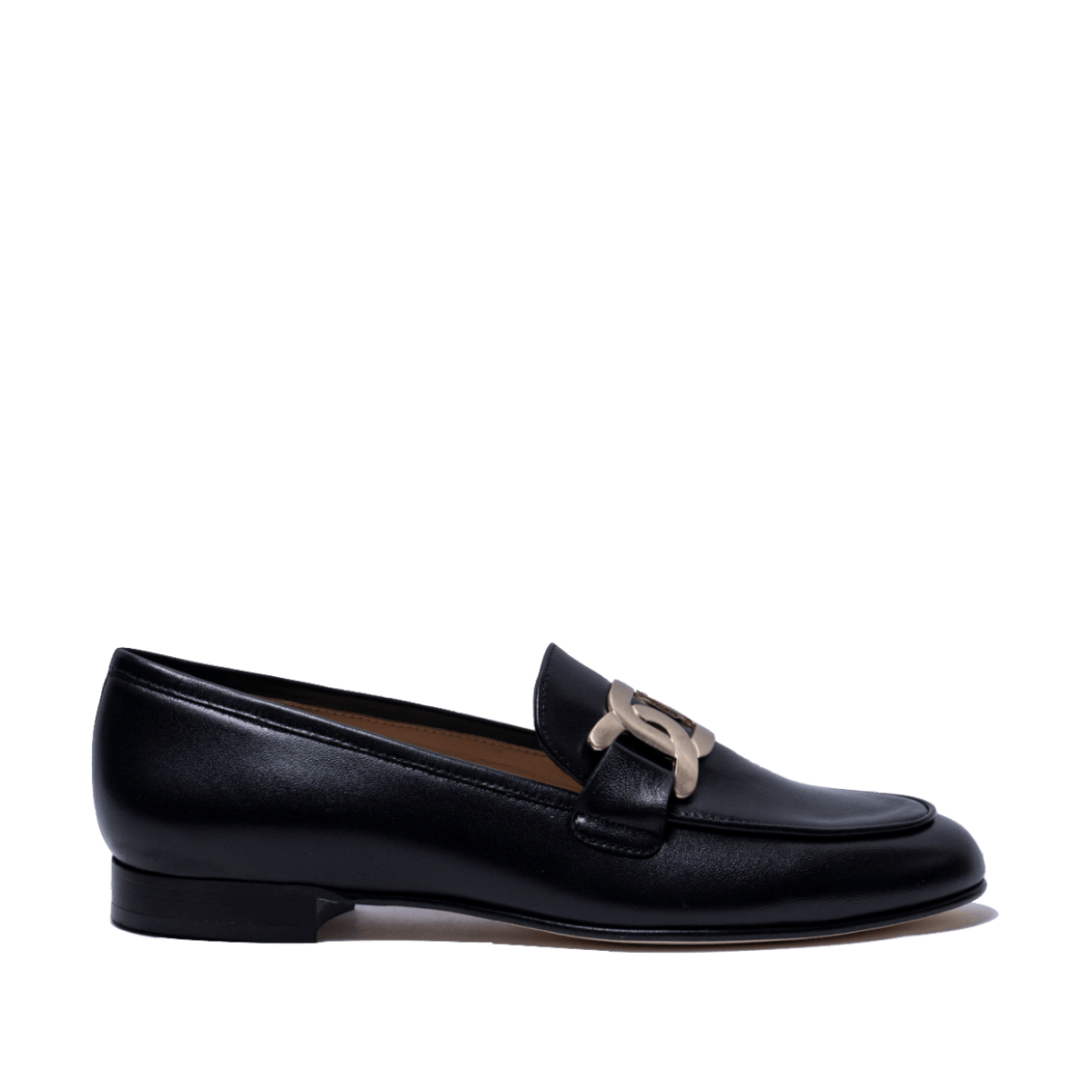Mocassino Luca Grossi Fibbia Dorata Nappa Monte Nero ULTIMI NUMERI: 36.5 - 39 - 41 - Luca Grossi - Calzature Savorè