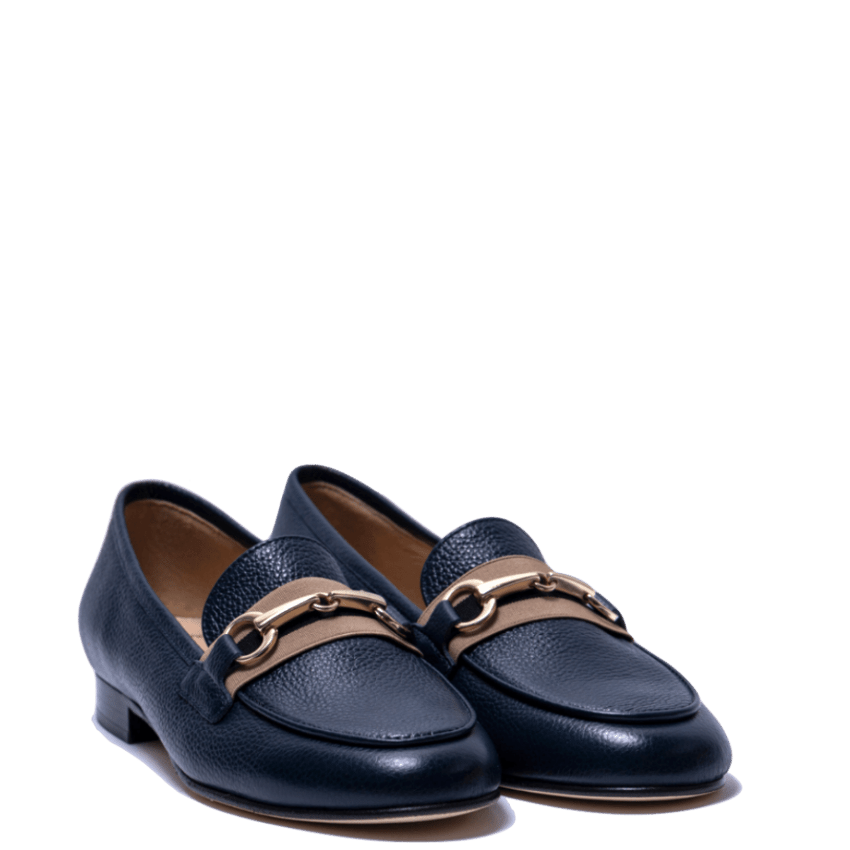 Mocassino Luca Grossi Fibbia e Fascia Pelle Willer Blu - Luca Grossi - Calzature Savorè