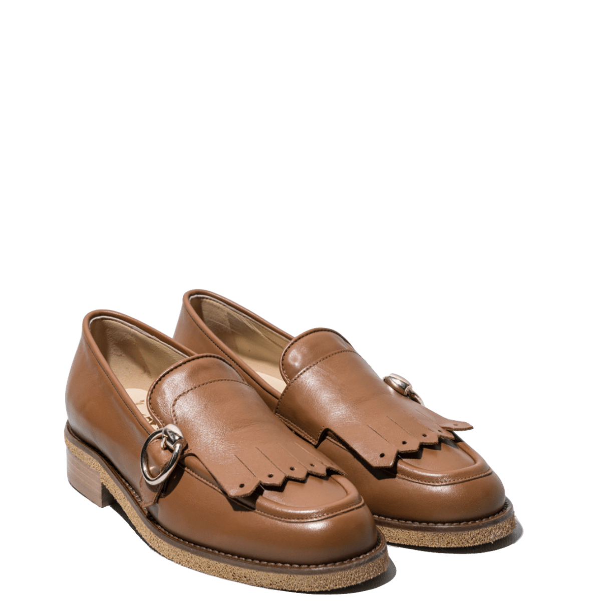 Mocassino Luca Grossi Frangia e Fibbia Pelle Capri Cuoio - Luca Grossi - Calzature Savorè