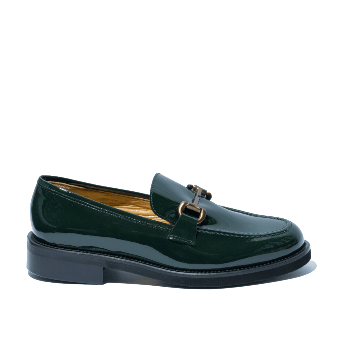 Mocassino Luca Grossi Morsetto Bronzo Vernice Verdone - Luca Grossi - Calzature Savorè