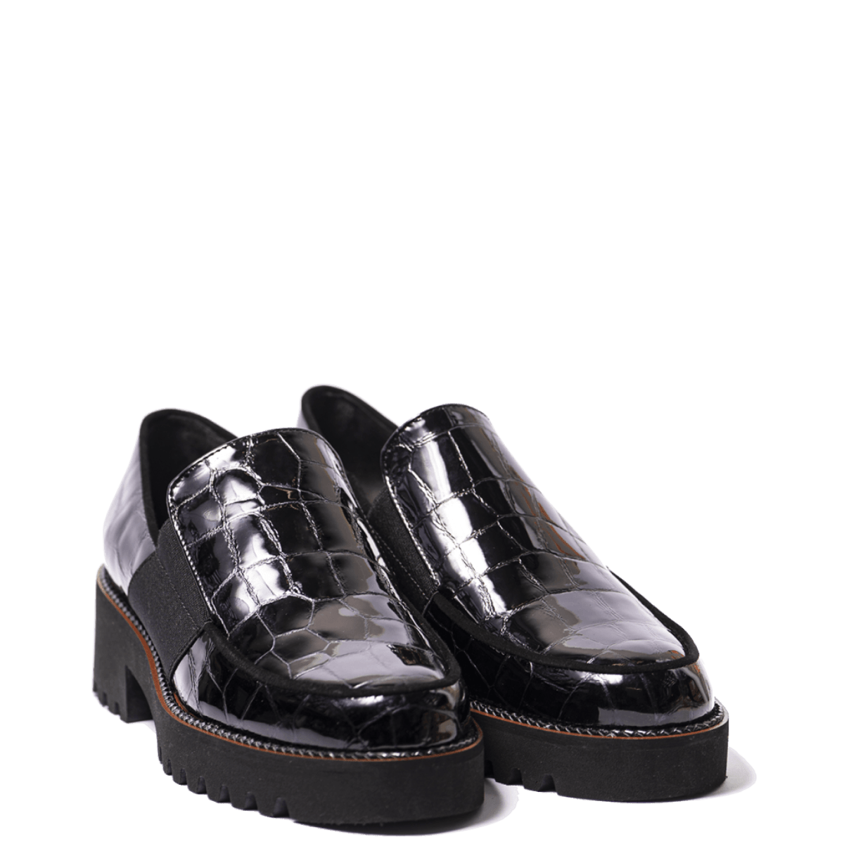 Mocassino Luca Grossi Space Cocco Vernice Carbone - Luca Grossi - Calzature Savorè