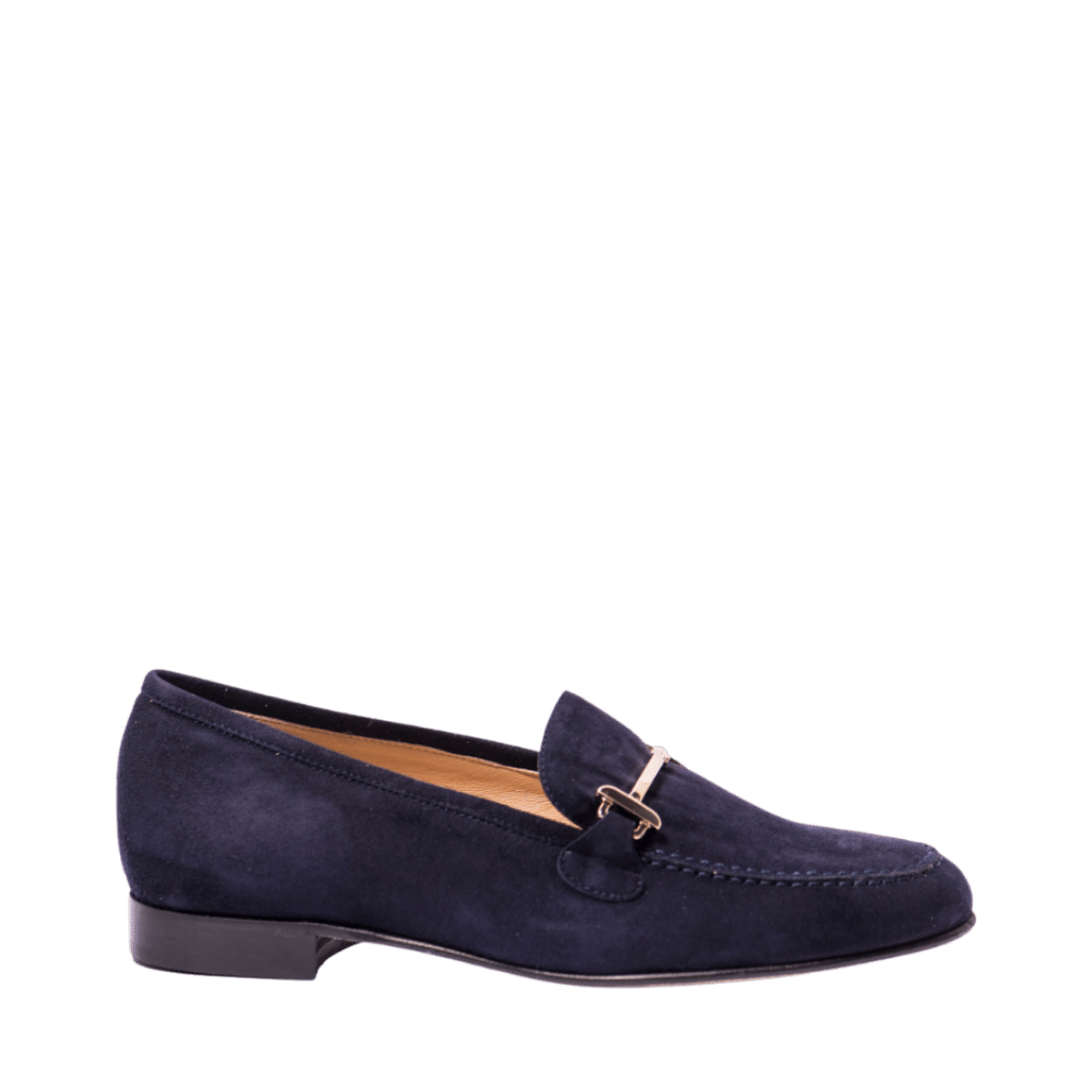Mocassino Luca Grossi Staffa Platino Camoscio Blu ULTIMO NUMERO: 35 - Luca Grossi - Calzature Savorè