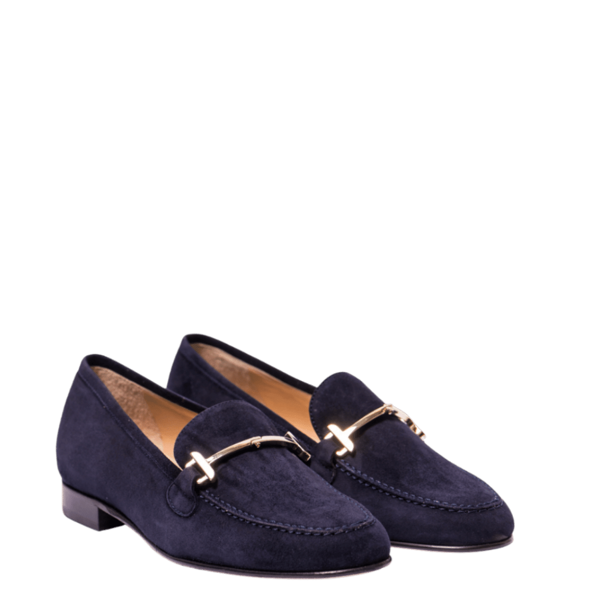 Mocassino Luca Grossi Staffa Platino Camoscio Blu ULTIMO NUMERO: 35 - Luca Grossi - Calzature Savorè