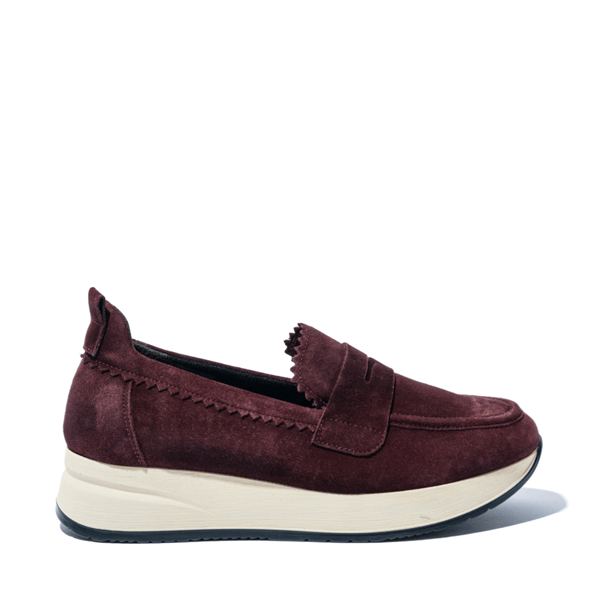 Mocassino Melluso Carla Camoscio Bordeaux - Melluso - Calzature Savorè