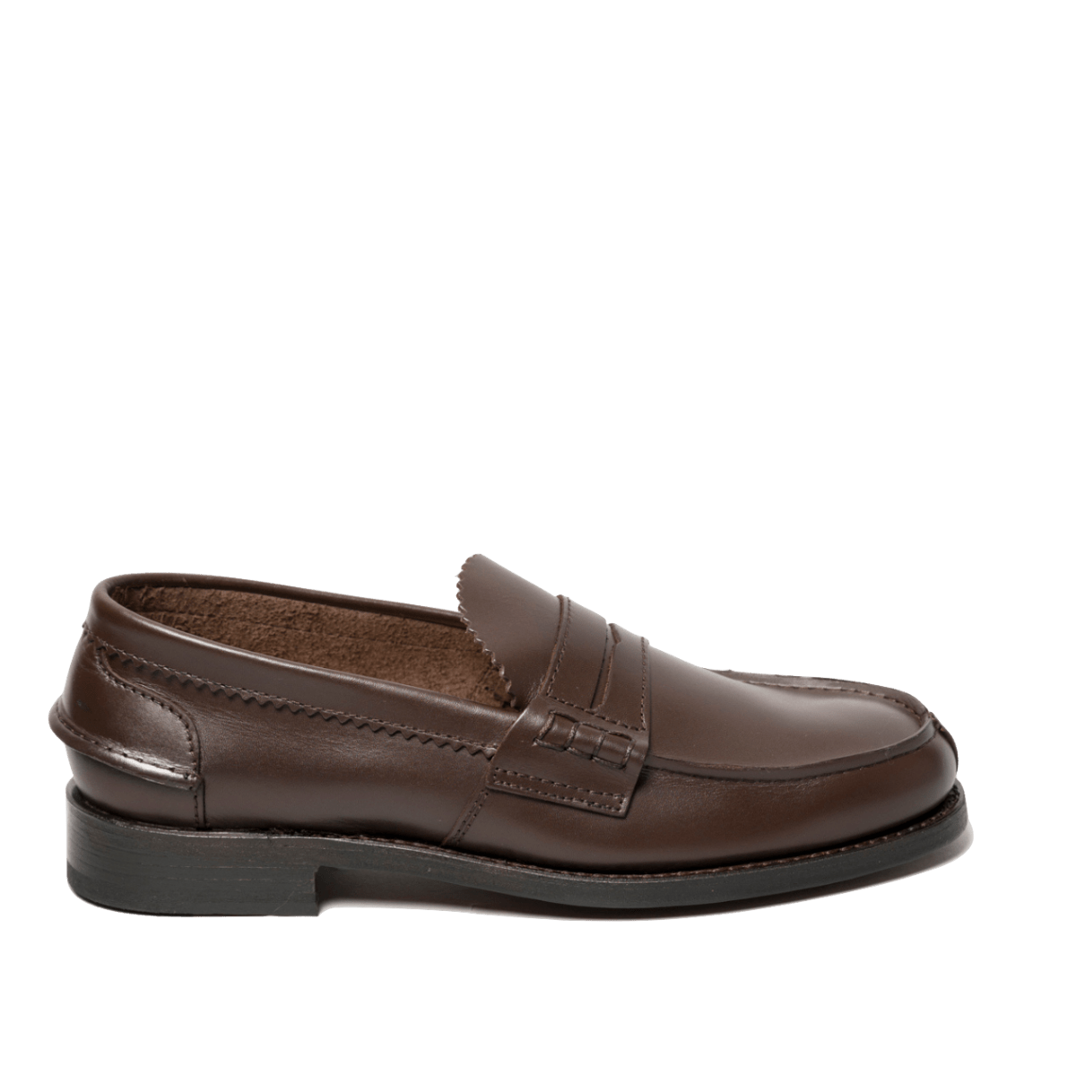 Mocassino Saxone Arran Cucitura Goodyear Vitello Dark Walnut - Saxone - Calzature Savorè