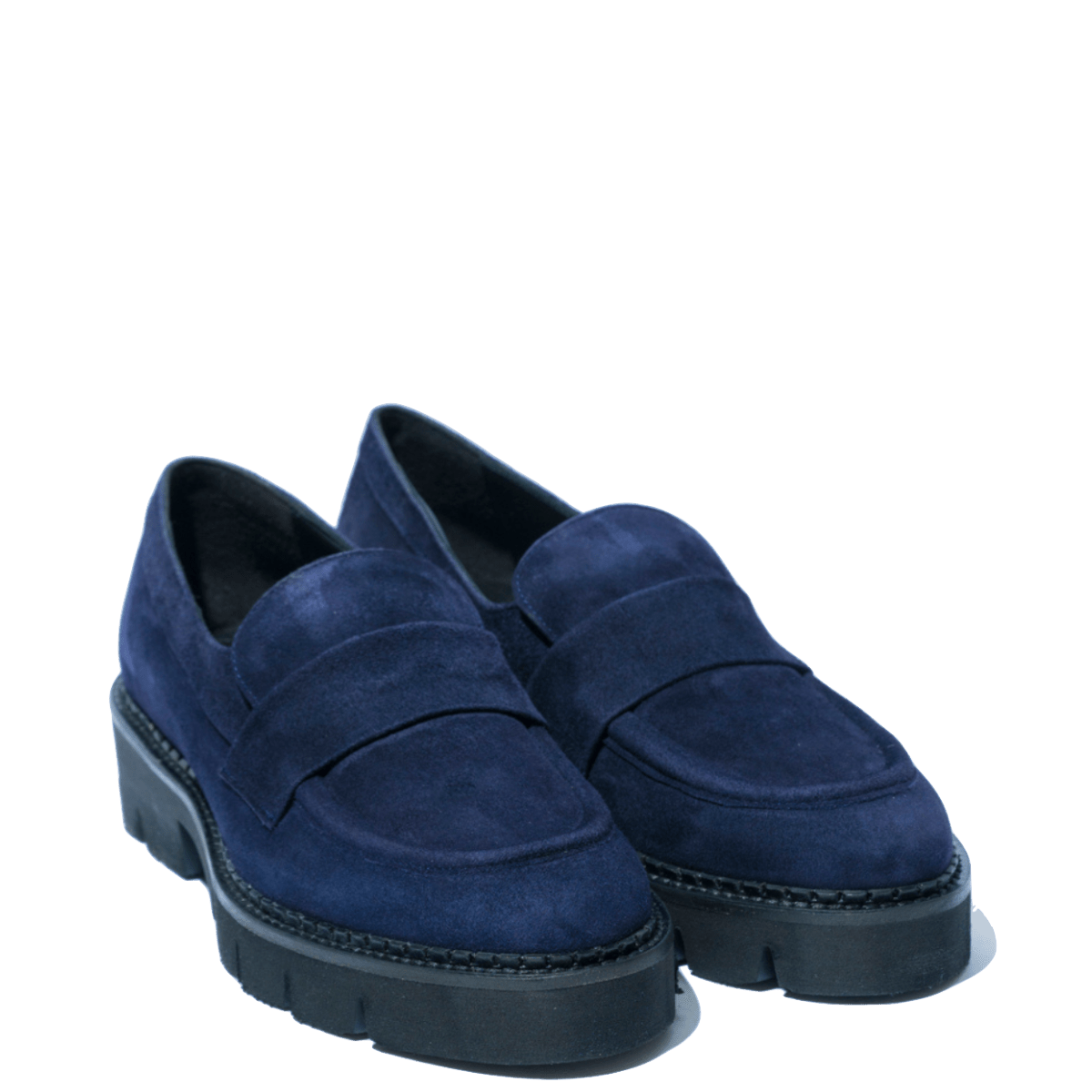 Mocassino Vitulli & Co. Camoscio Blu - Vitulli & Co. - Calzature Savorè