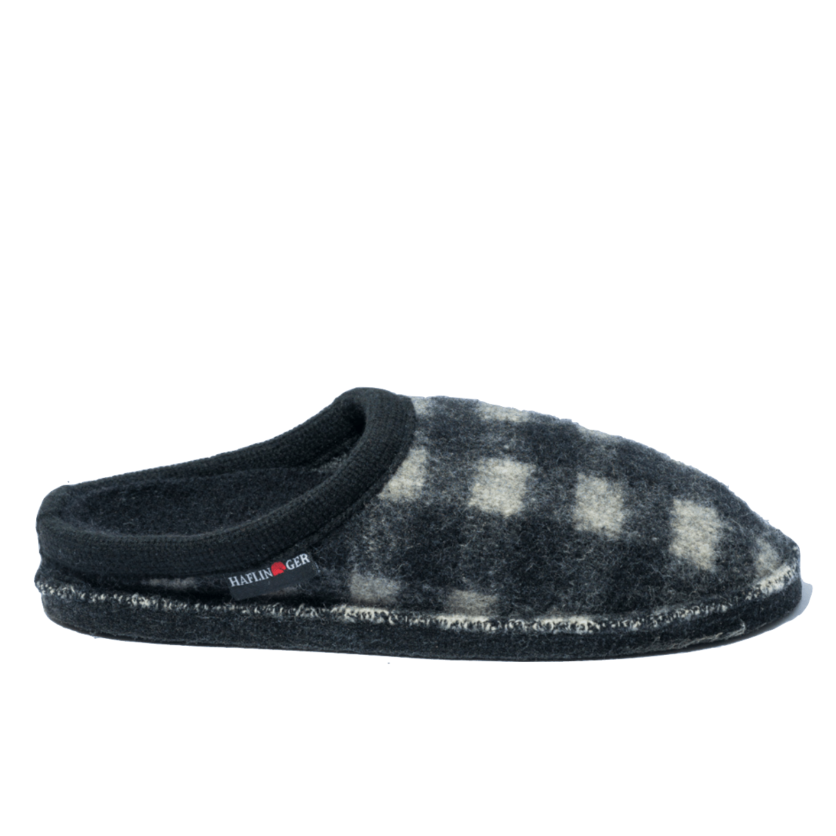 Pantofola Haflinger Flair Plaid Grigio/Nero - Haflinger - Calzature Savorè