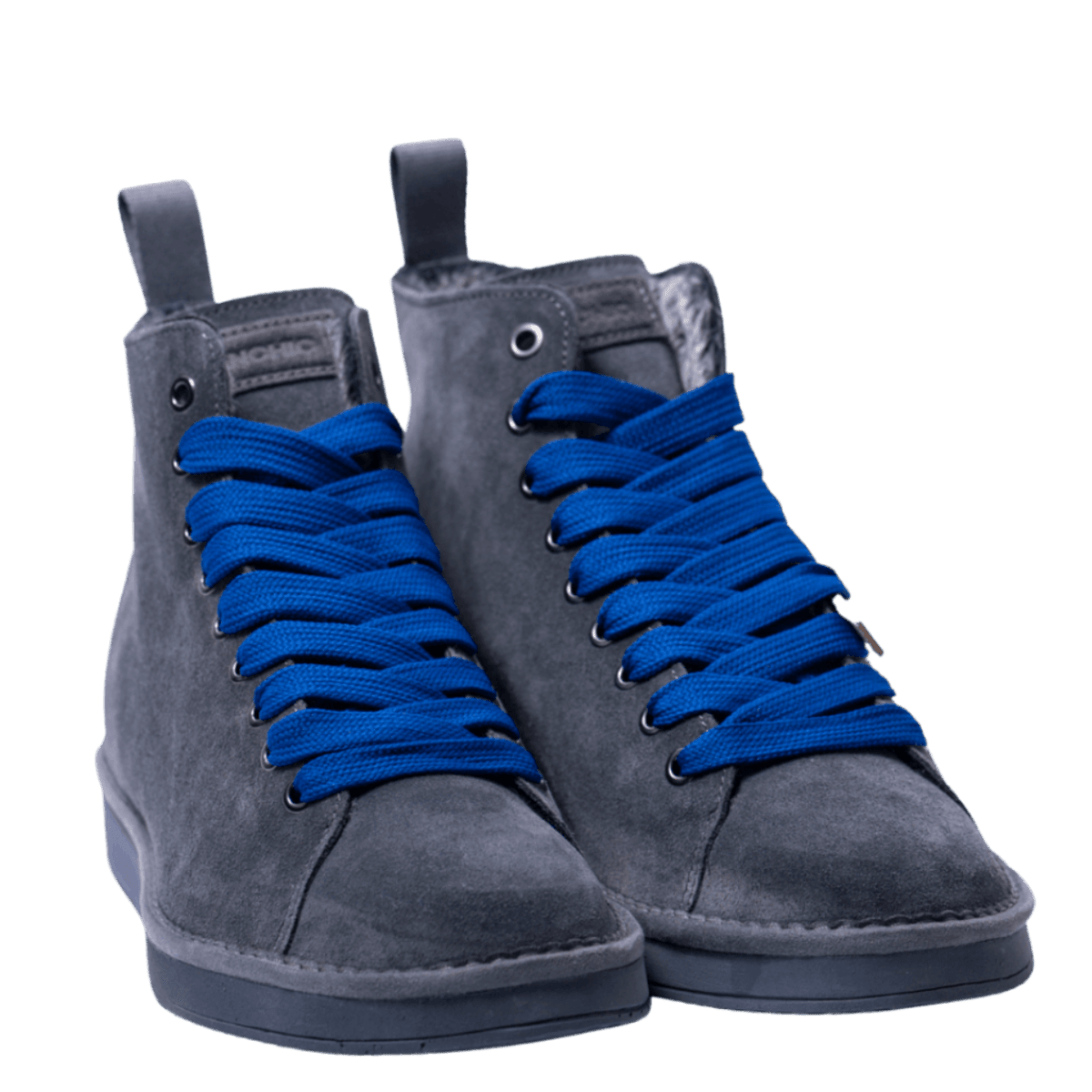 Polacchino Pànchic Suede Faux Fur Anthracite Electric Blue - Pànchic - Calzature Savorè