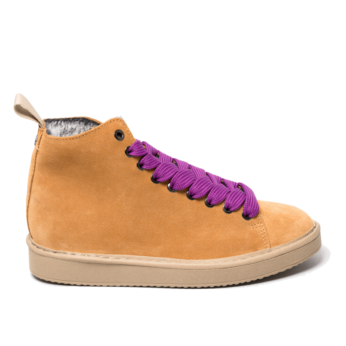 Polacchino Pànchic Suede Faux Fur Brown Sugar-Pansy - Pànchic - Calzature Savorè