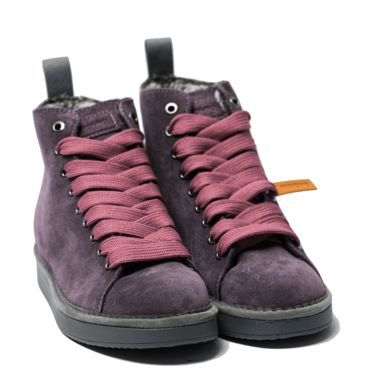Polacchino Pànchic Suede Faux Fur Purple Brownrose - Pànchic - Calzature Savorè