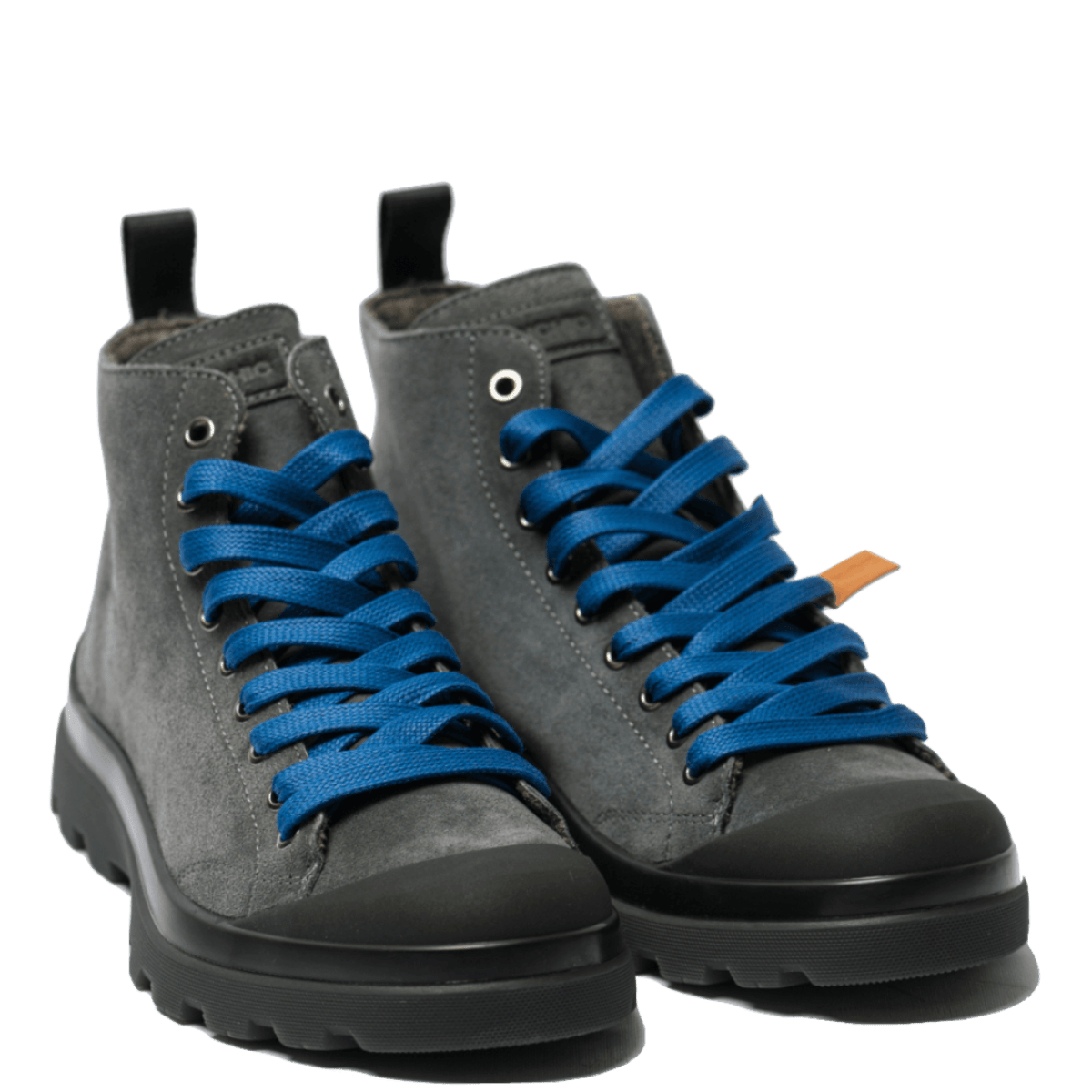 Polacchino Pànchic Suede Wool Anthracite Electric Blue - Pànchic - Calzature Savorè