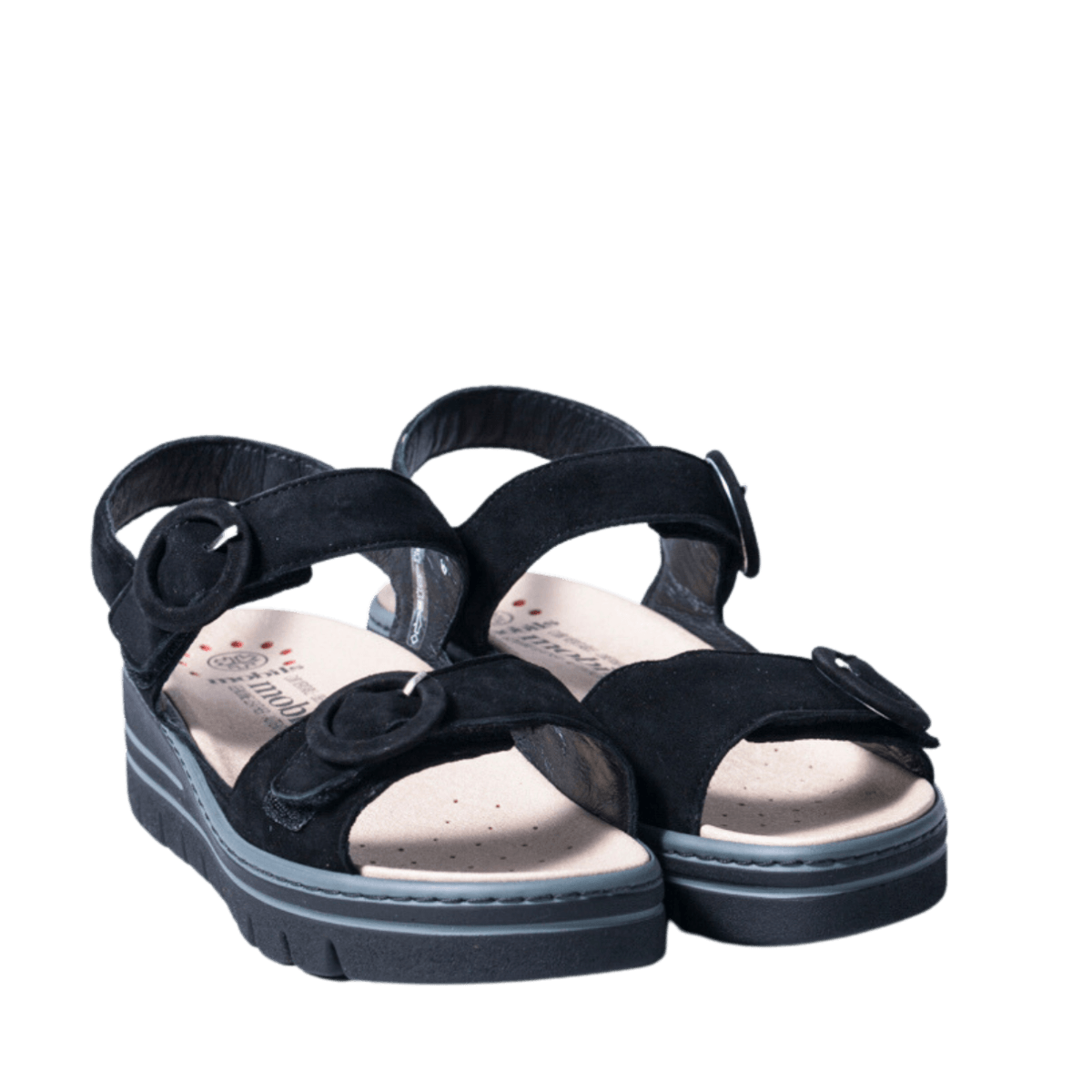 Sandalo Mephisto Clara Camoscio Black - Mephisto - Calzature Savorè