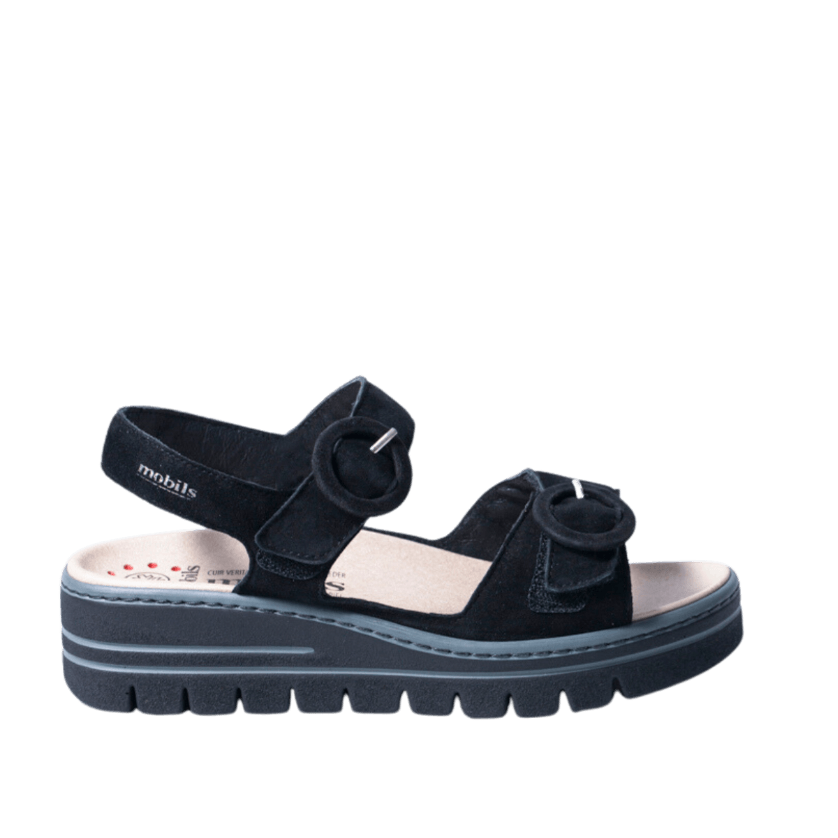 Sandalo Mephisto Clara Camoscio Black - Mephisto - Calzature Savorè