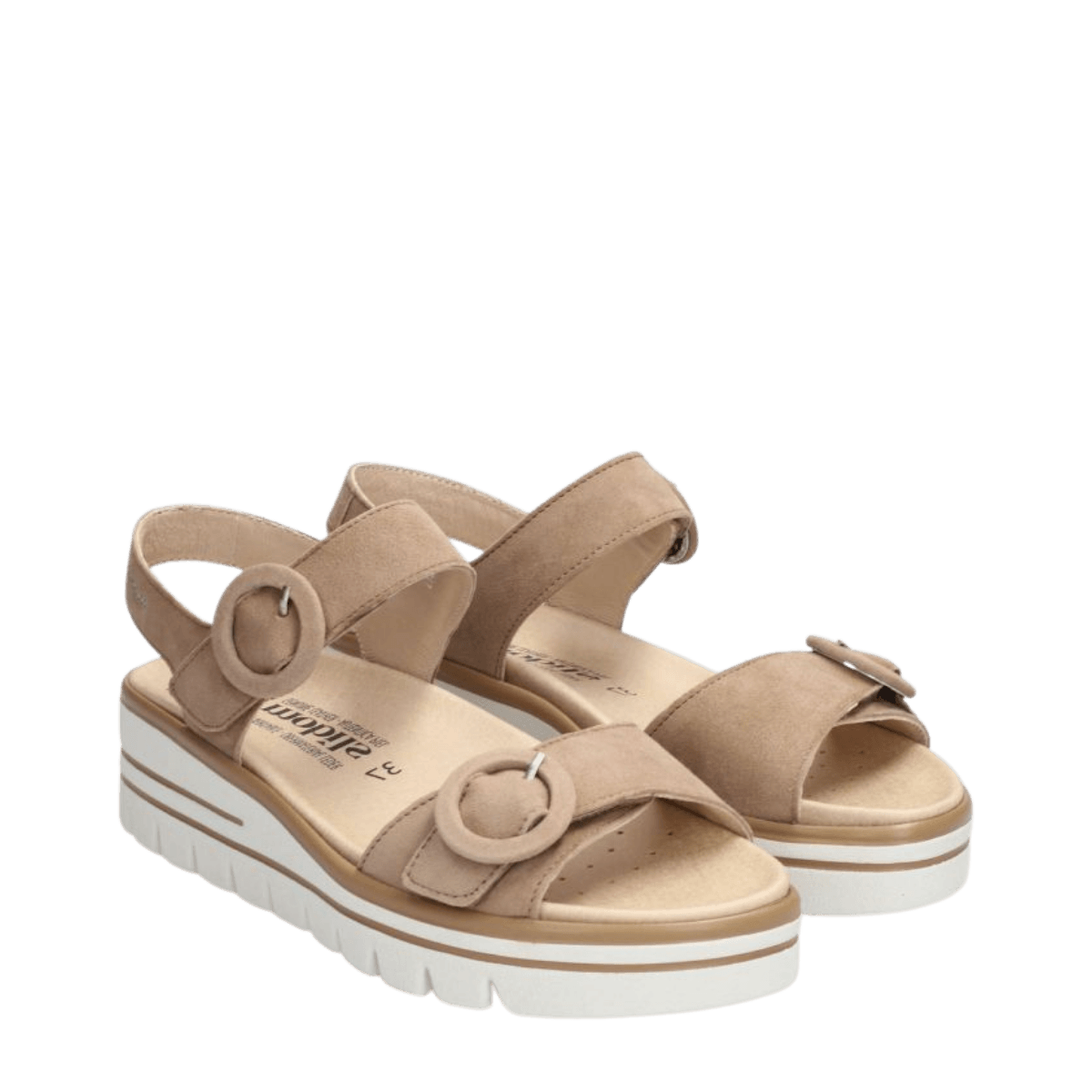 Sandalo Mephisto Clara Camoscio Light Taupe - Mephisto - Calzature Savorè