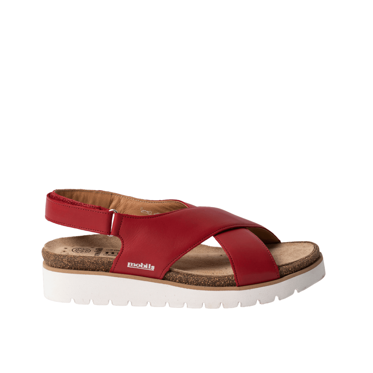 Sandalo Mephisto Tally Pelle Rosso - Mephisto - Calzature Savorè