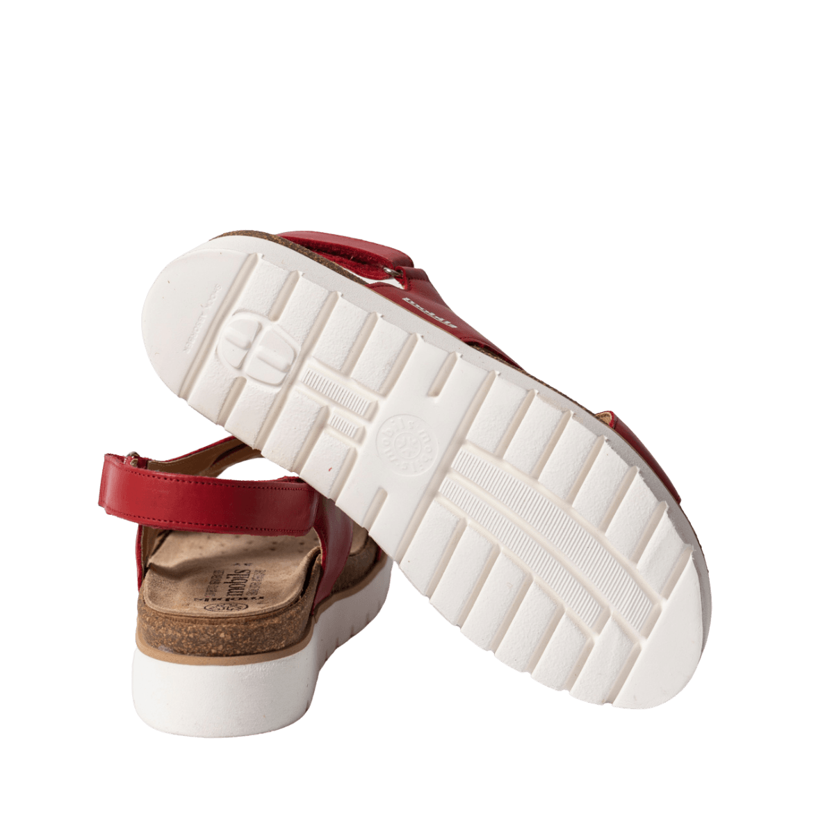 Sandalo Mephisto Tally Pelle Rosso - Mephisto - Calzature Savorè